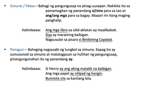 10 halimbawa ng pangungusap|Bahagi ng Pangungusap: Simuno at Panaguri .